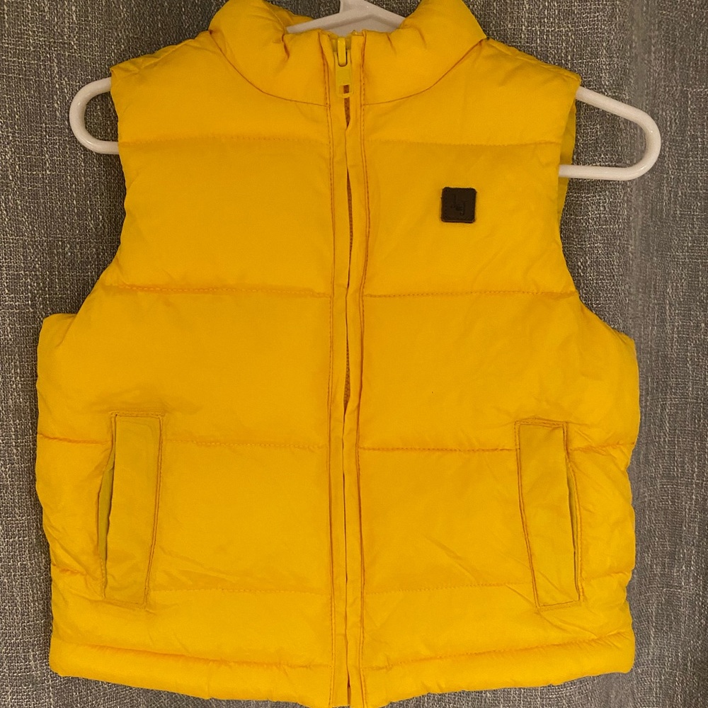 Janie & Jack Yellow Puffer Vest SZ 18-24 Months